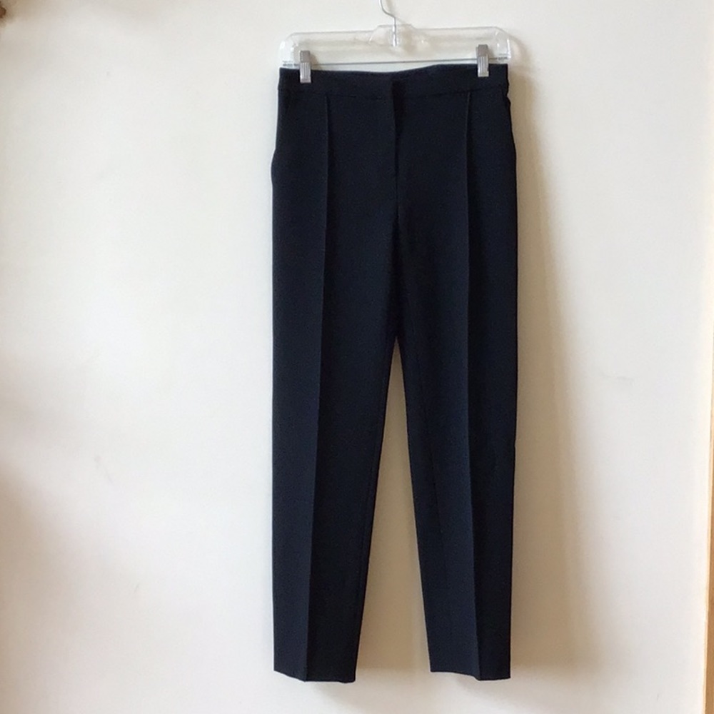 OSCAR DE LA RENTA DRESSY STRAIGHT PANTS.